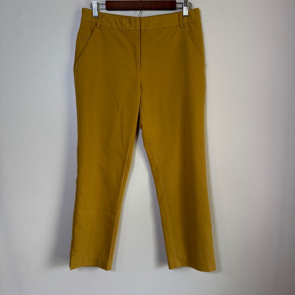 Jules & Leopold ST22397 Mustard Yellow Straight Leg Trouser Pants Size 6
